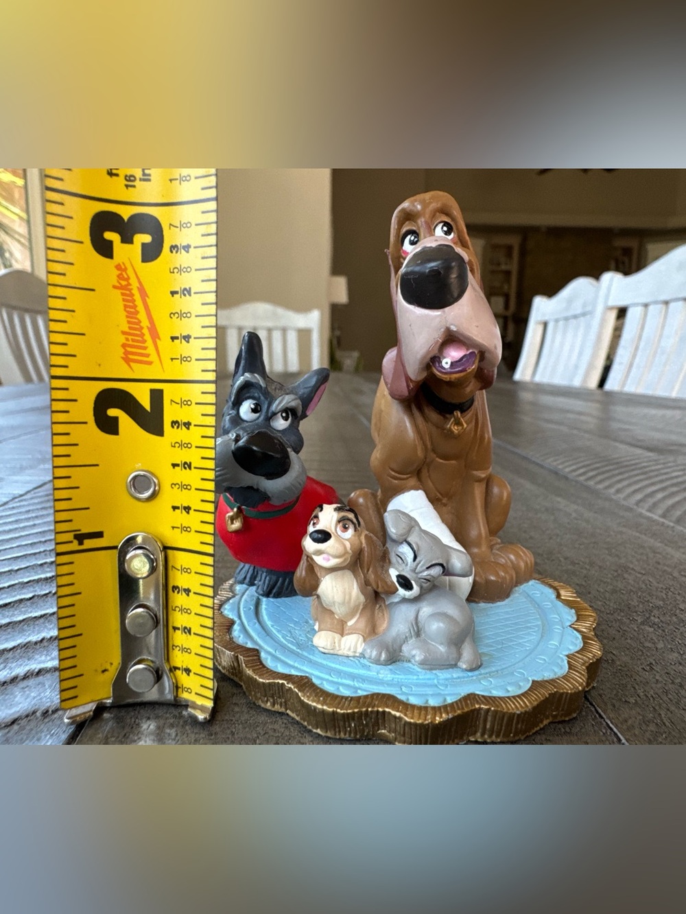 Disney Lady and the Tramp Trusty and Jock with Puppies Figurine - Picture 7 of 8